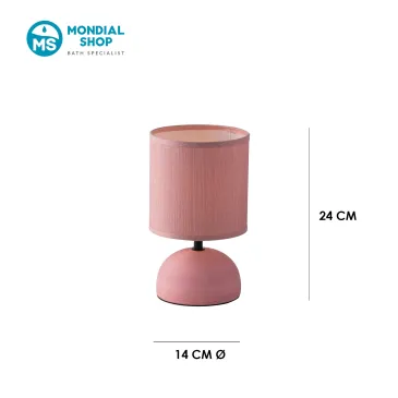 Scheda tecnica lampada da tavolo rosa