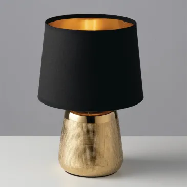 Moderne E14 Tischleuchte in Gold oder Silber | Mondialshop