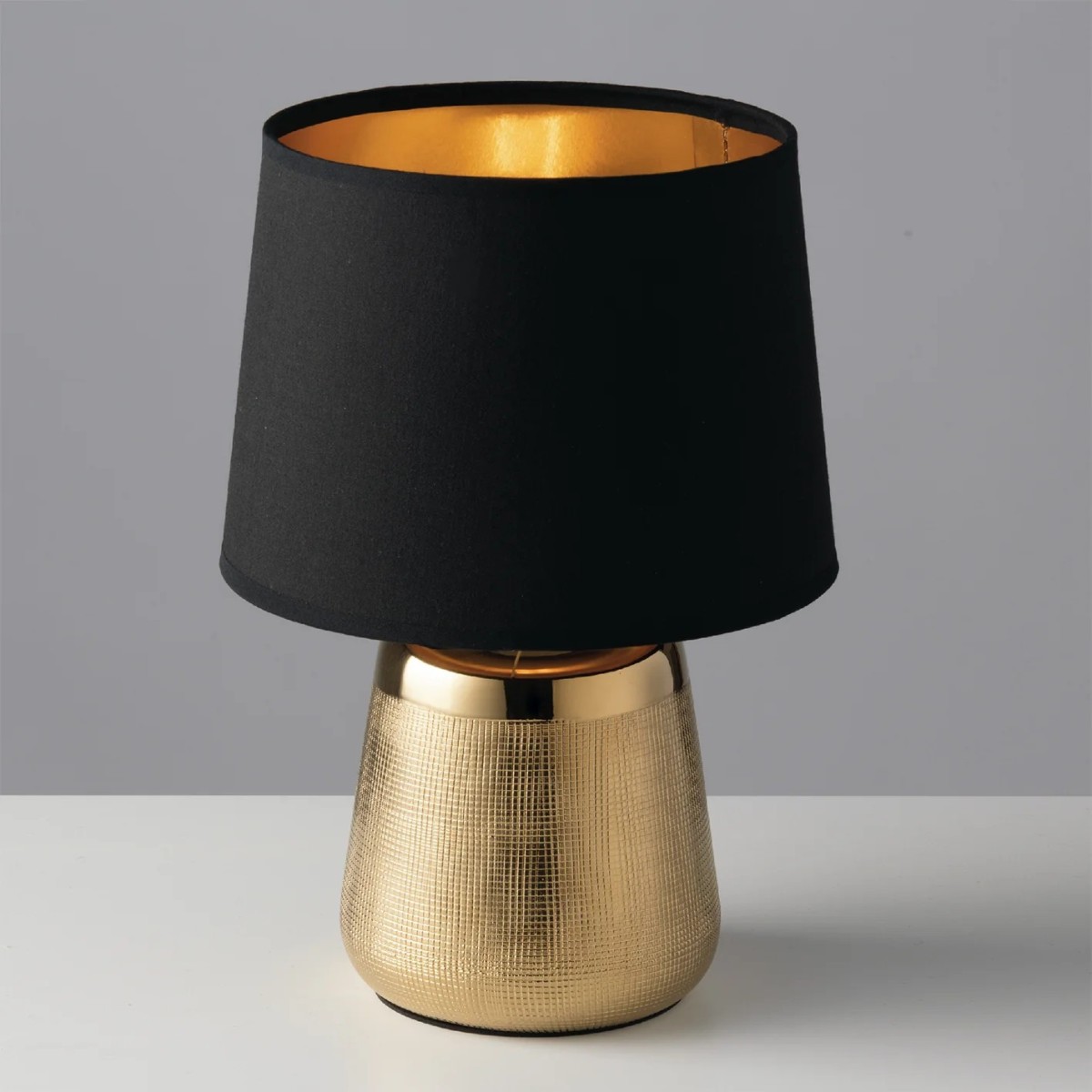 Moderne E14 Tischleuchte in Gold oder Silber | Mondialshop