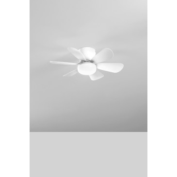 Plafoniera LED bianca con ventilatore integrato WIND