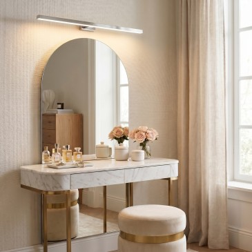 applique LED cromo da interno per fissaggio parete o specchio
