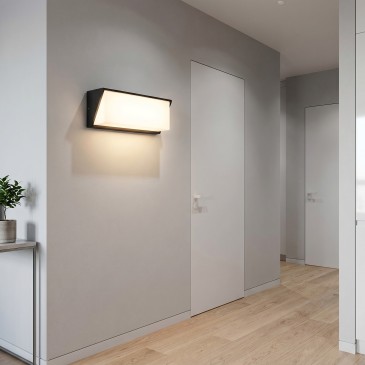 Moderne LED-Wandleuchte in Weiß oder Anthrazit | Mondialshop