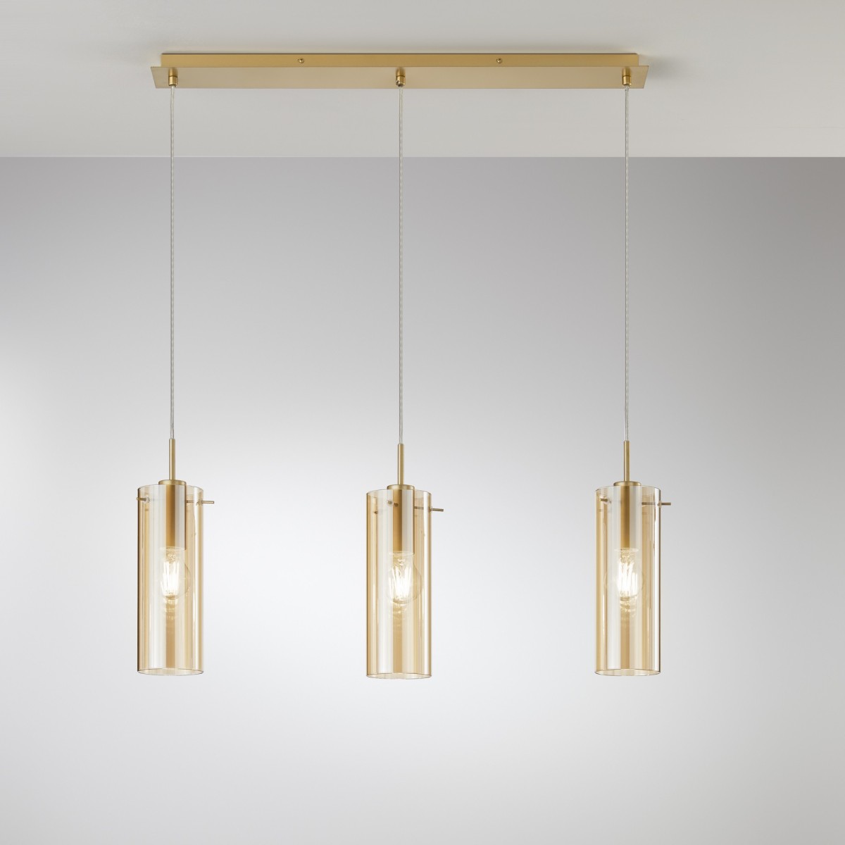 Moderne Pendelleuchte 3xE27 Gold oder Schwarz | Mondialshop