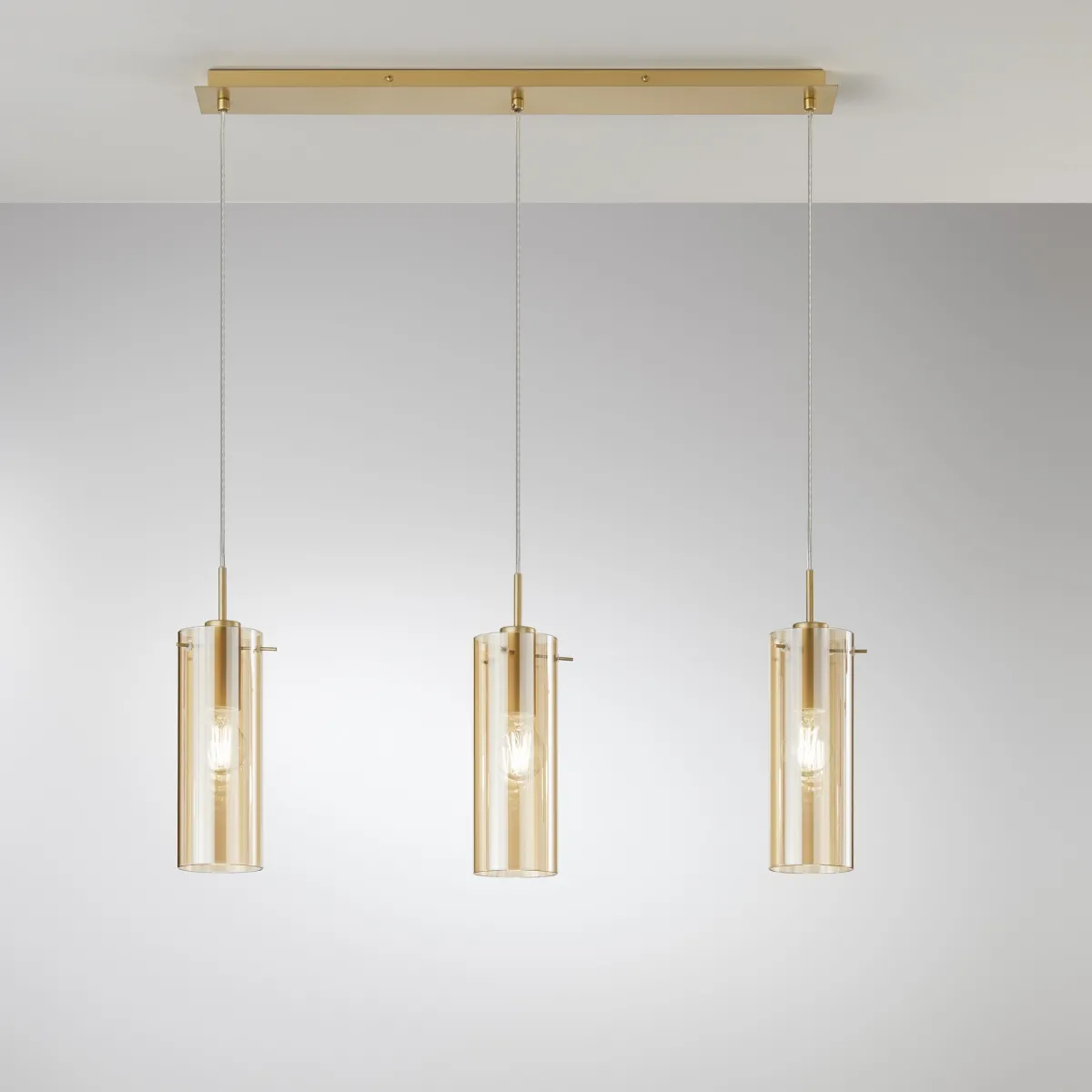 Moderne Pendelleuchte 3xE27 Gold oder Schwarz | Mondialshop