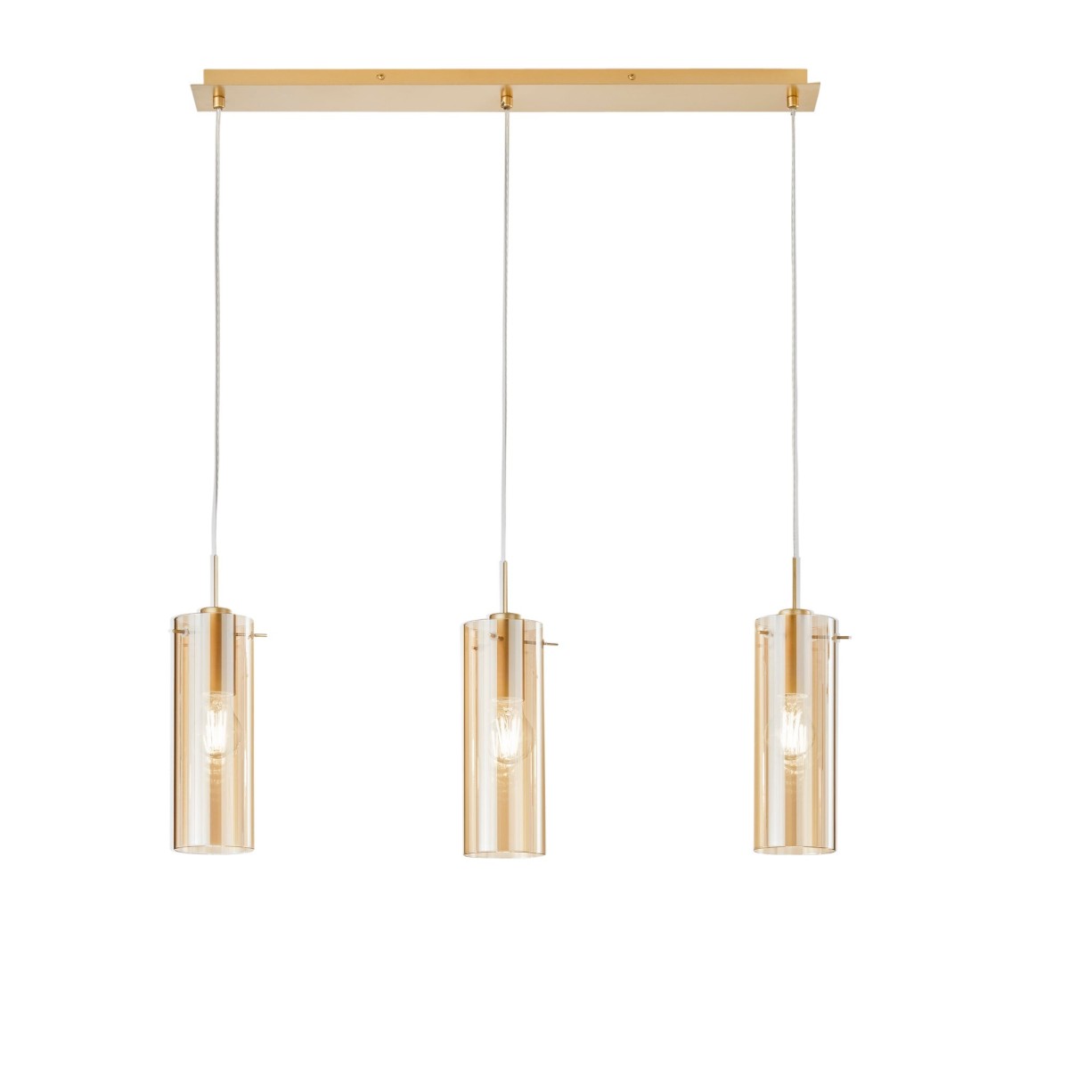 Suspension moderne 3xE27 Or ou Noir | Mondialshop