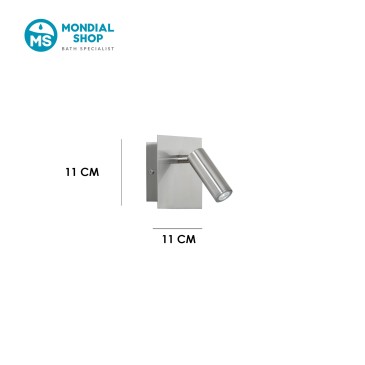 Scheda tecnica applique da interno orientabile nichel