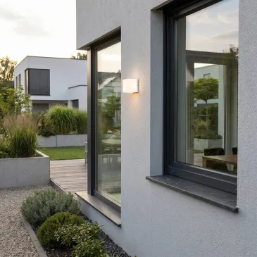 Plafonnier extérieur carré LED blanc | Mondialshop