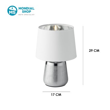 Moderne E14 Tischleuchte in Gold oder Silber | Mondialshop