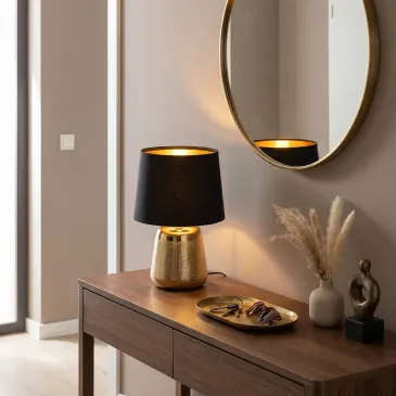 lampada oro per tavolo o comodino