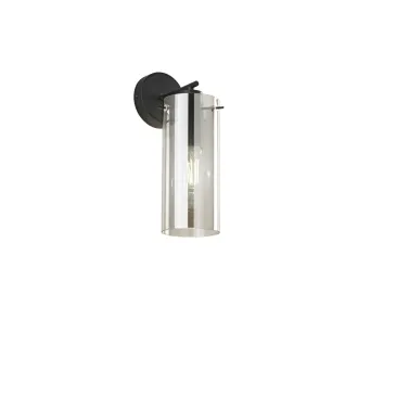 Moderne Wandleuchte aus bernsteinfarbenem Glas, E27 | Mondialshop