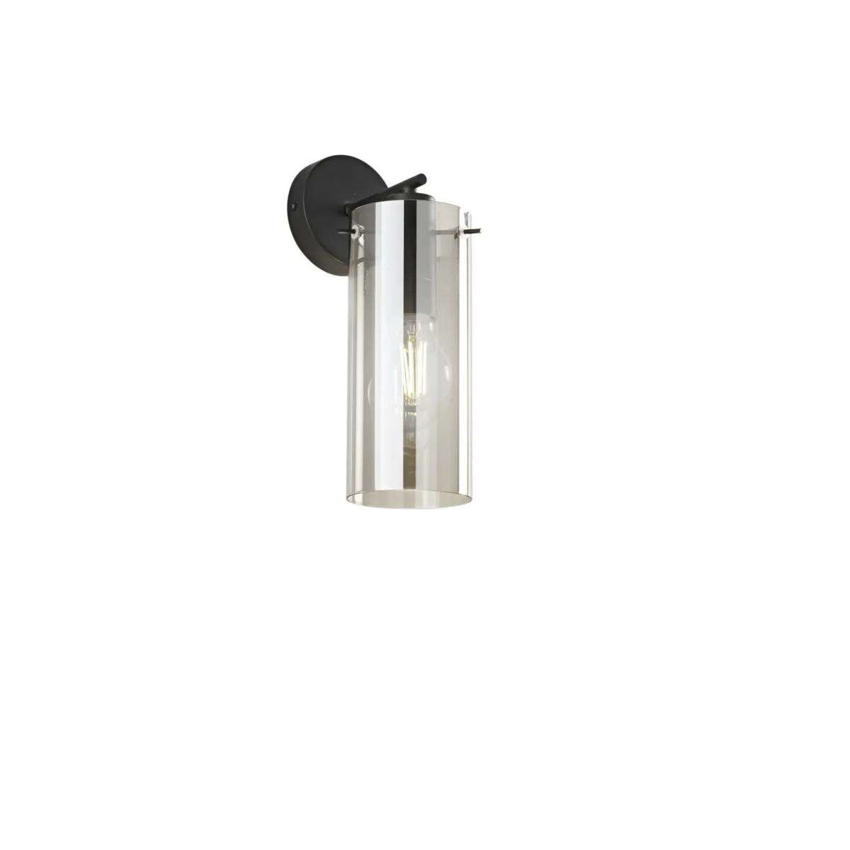 Applique murale moderne en verre ambré E27 | Mondialshop