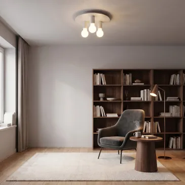 Plafoniera design moderno per interni 3XE27 in 3 varianti