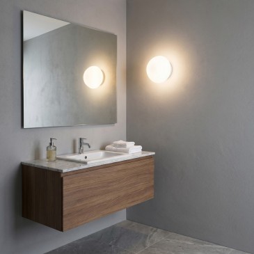 Plafoniera moderna per interni bianca da bagno 1XE27