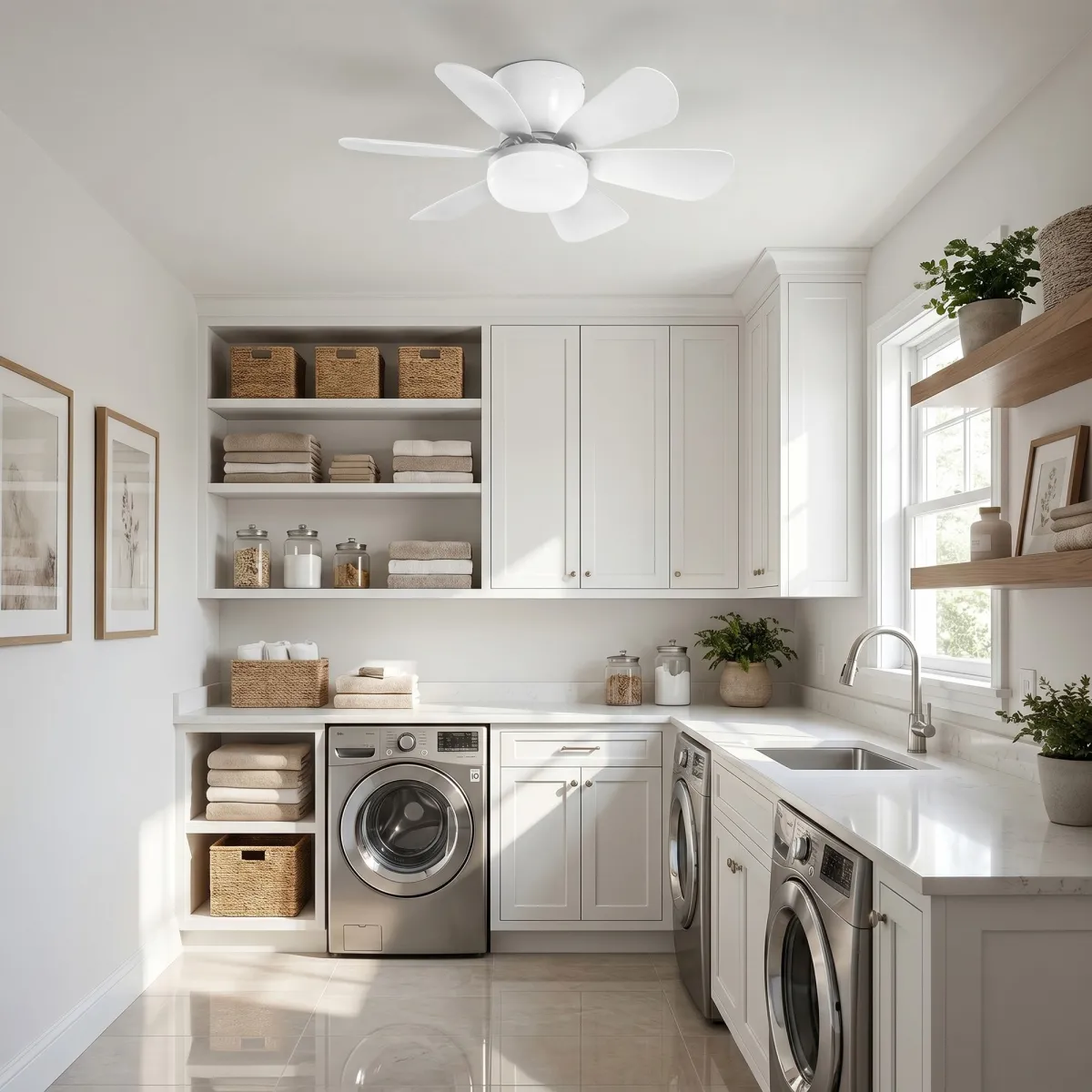 plafoniera led con ventilatore per interni