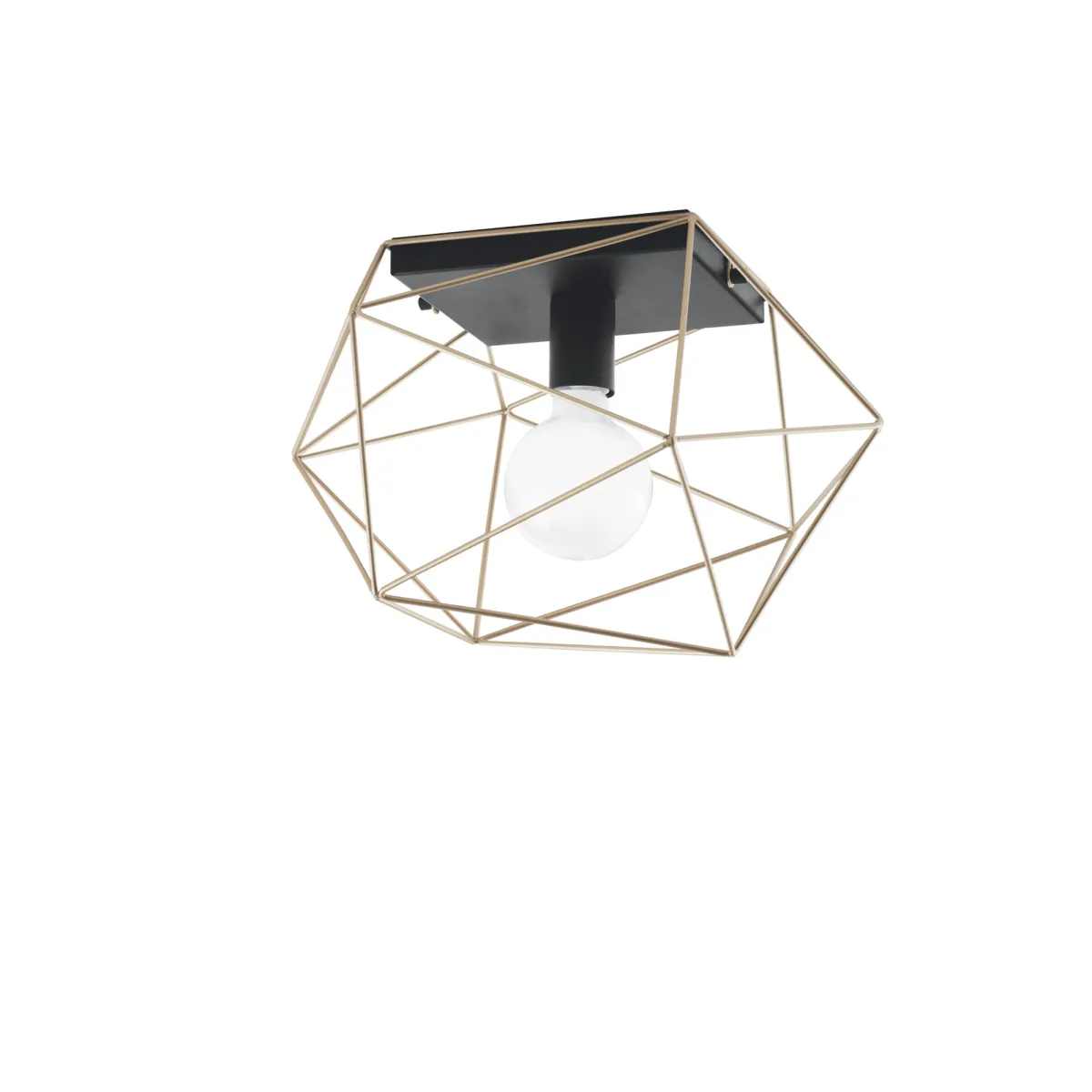 Geometrische Metall-Deckenleuchte | Mondialshop