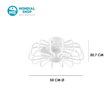 Plafonnier LED 80 W avec ventilateur et télécommande | Mondialshop