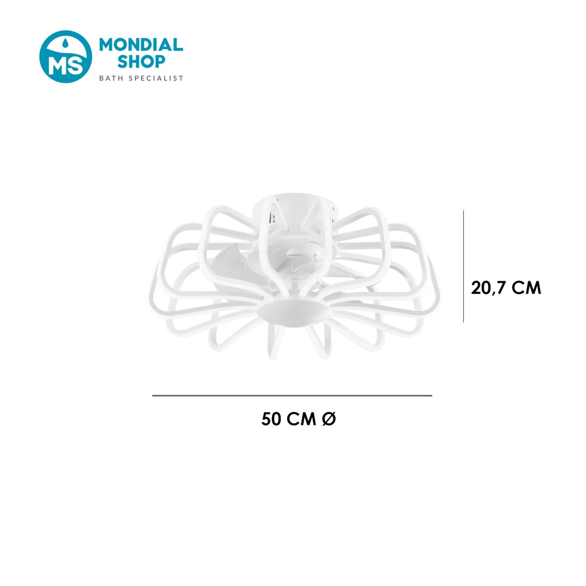 Scheda tecnica plafoniera GRECALE bianca