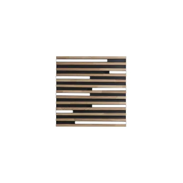 Plafoniera LED da parete in legno Nera