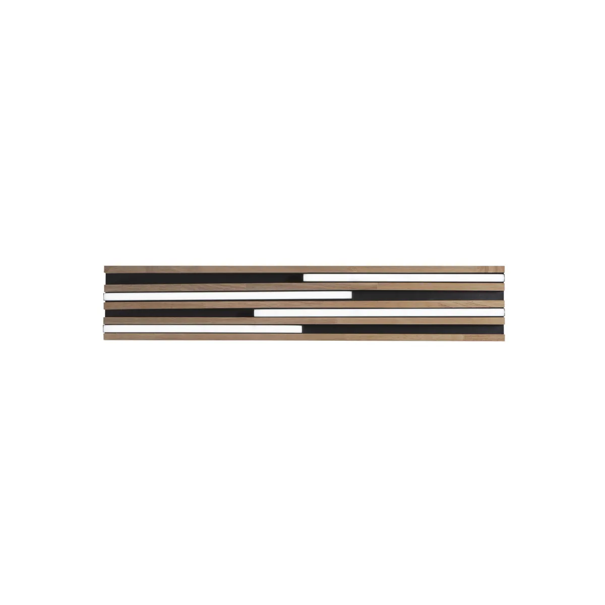 plafoniera LED design moderno nera