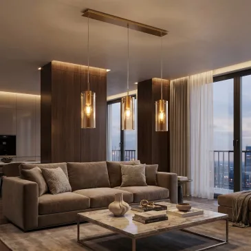 Sospensione Moderna 3xE27 Oro o Nero | Mondialshop