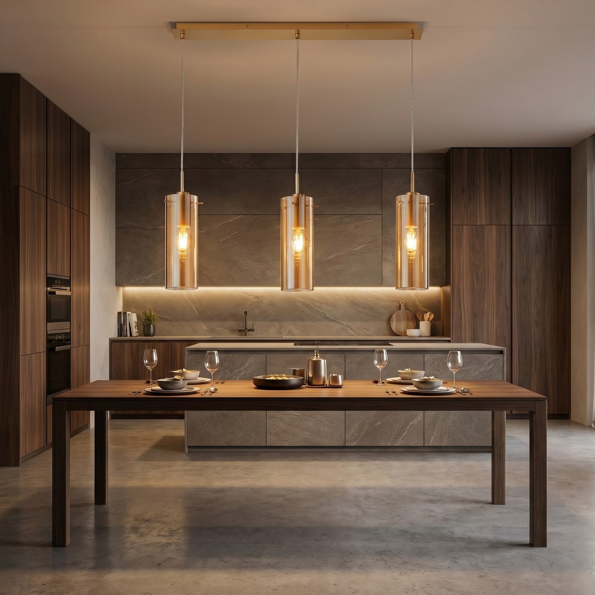 Sospensione Moderna 3xE27 Oro o Nero | Mondialshop