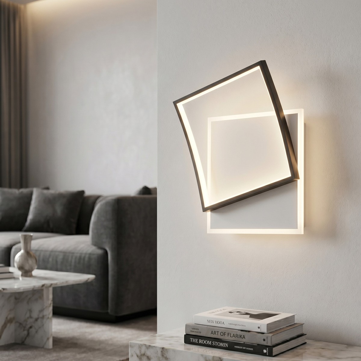 lampada led design moderno fissaggio a parete