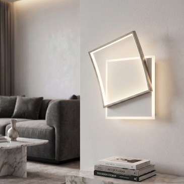 plafoniera led da interni design moderno per fissaggio pareti