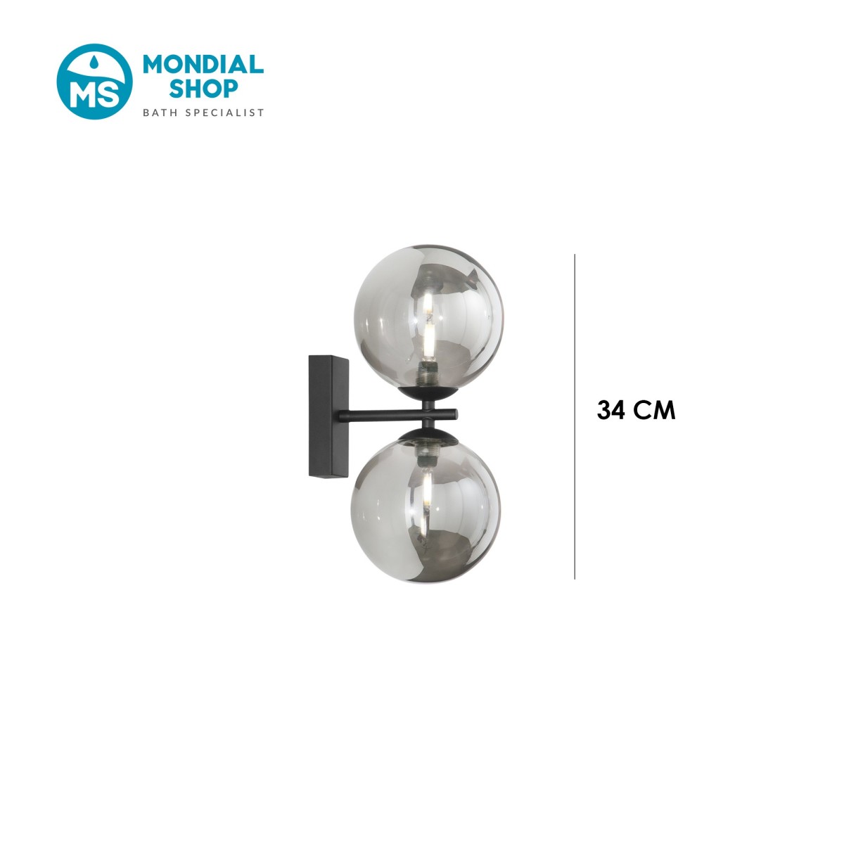 Moderne Wandleuchte mit zwei Leuchtmitteln (2xG9) |...