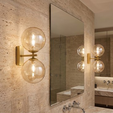 Moderne Wandleuchte mit zwei Leuchtmitteln (2xG9) | Mondialshop