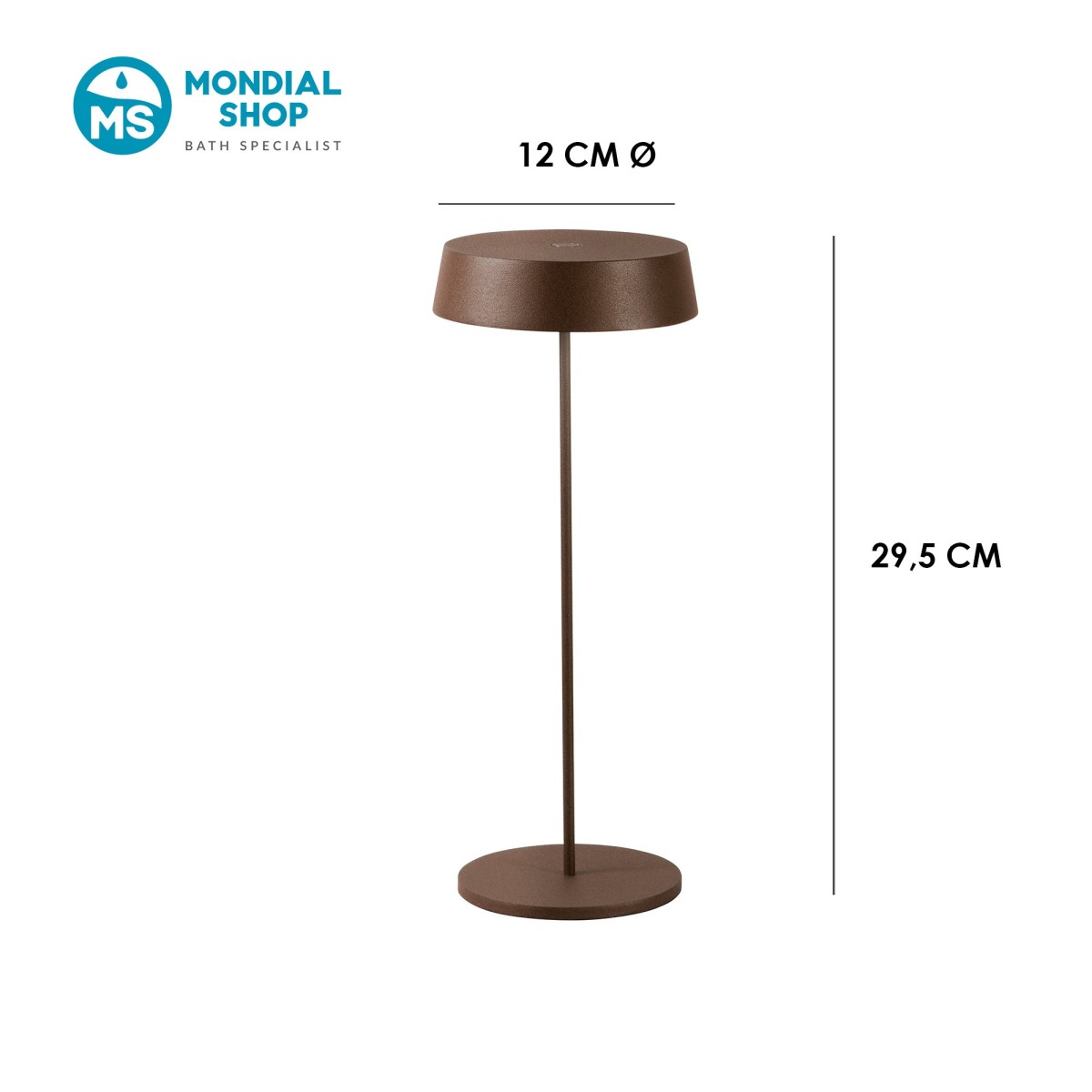 Scheda tecnica lampada da tavolo per esterni COCKTAIL bronzo