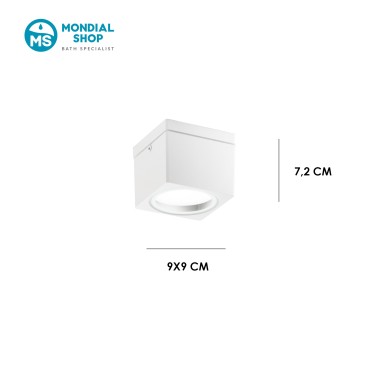 Plafonnier carré moderne GX53 | Mondialshop
