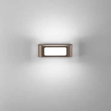 APPLIQUE BIEMISSIONE LED DESERT BRONZO 12W 1500LM CCT 3000/4000K IP65 25X5,3X9,5CM