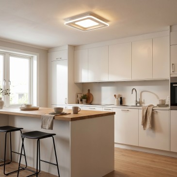 40-W-LED-Deckenleuchte (quadratisch) mit Fernbedienung | Mondialshop