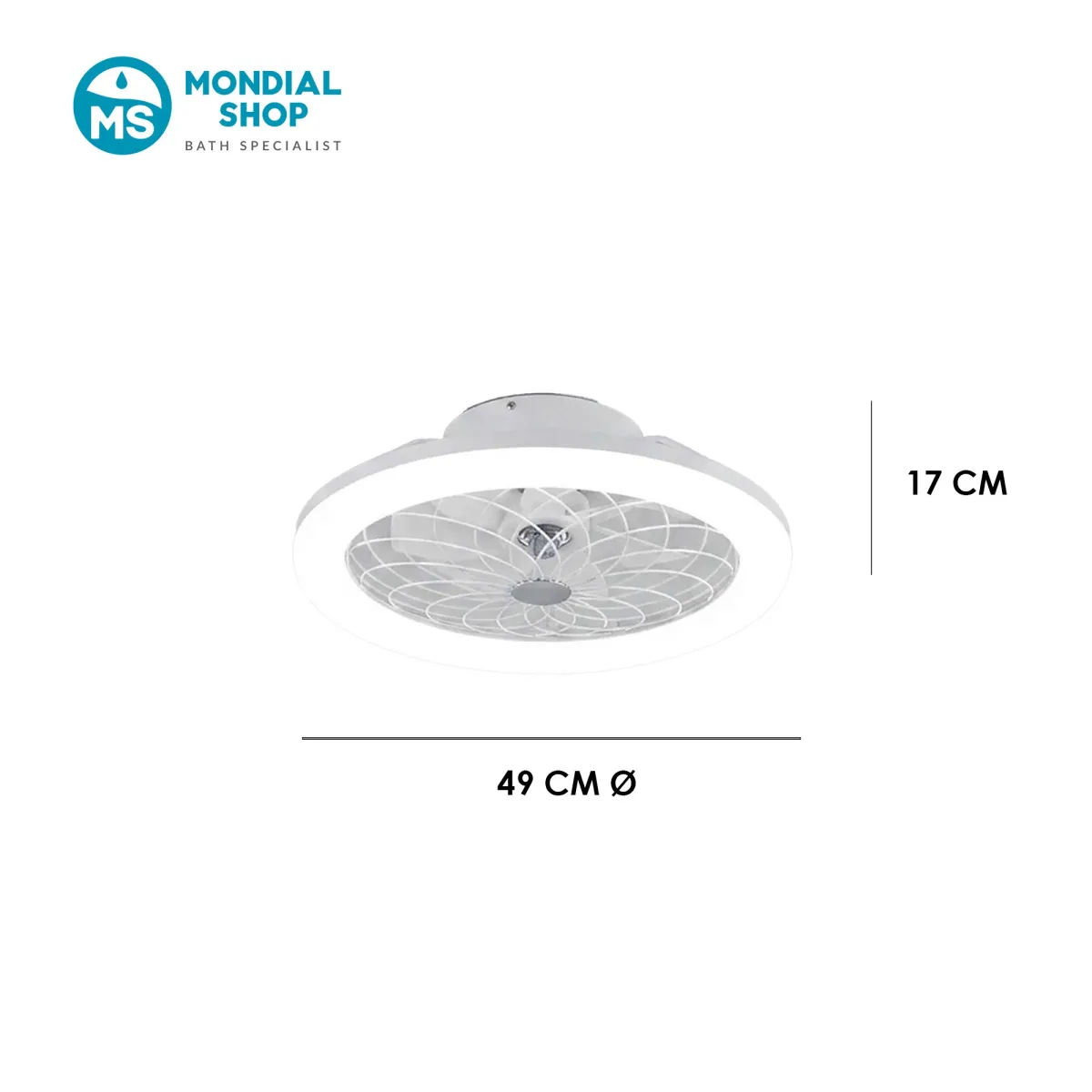 Scheda tecnica plafoniera LED con ventilatore integrato...
