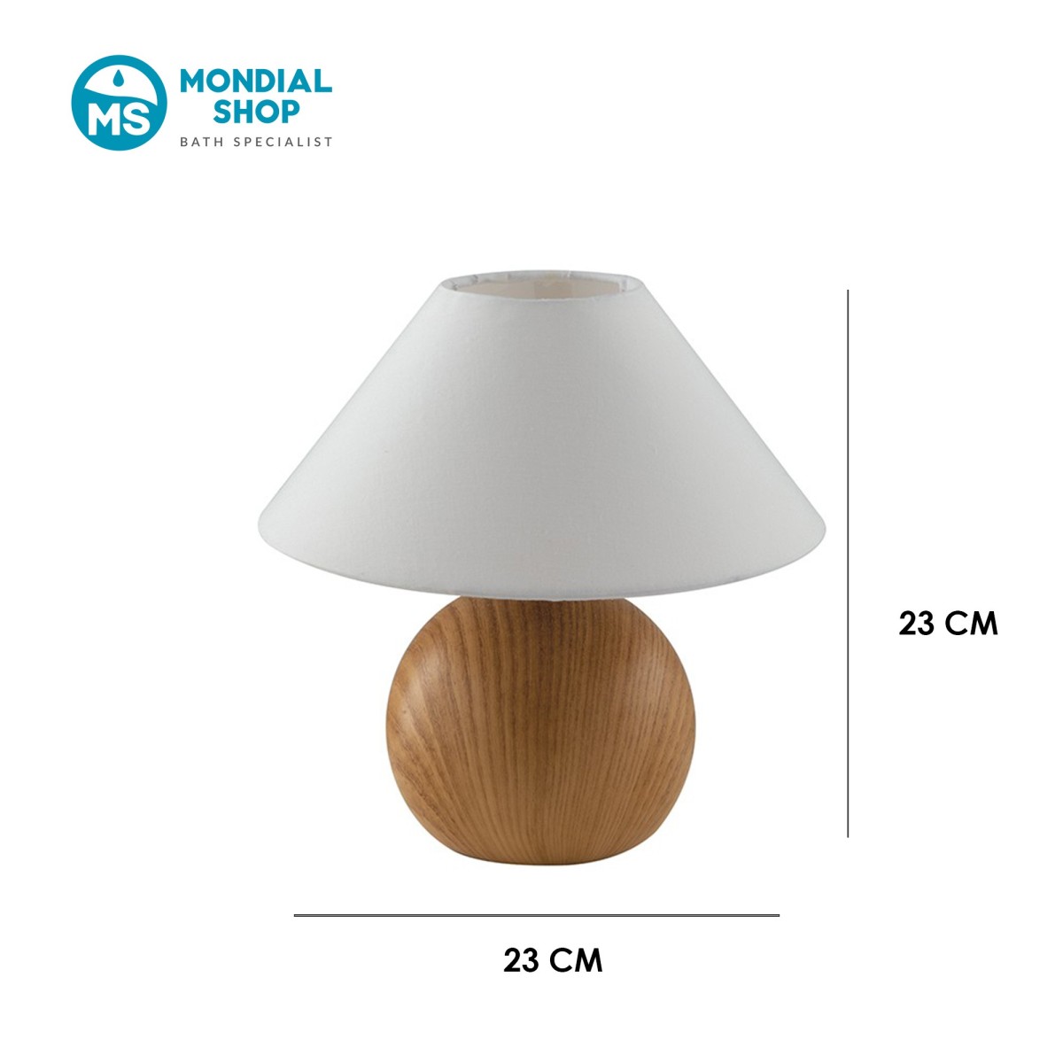 Lumetto Pino Effetto Legno Chiaro e Bianco | MondialShop