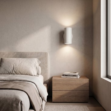 lampada LED applique da muro bianca