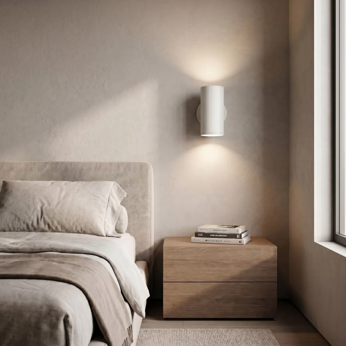 Applique murale ronde à LED à double émission | Mondialshop