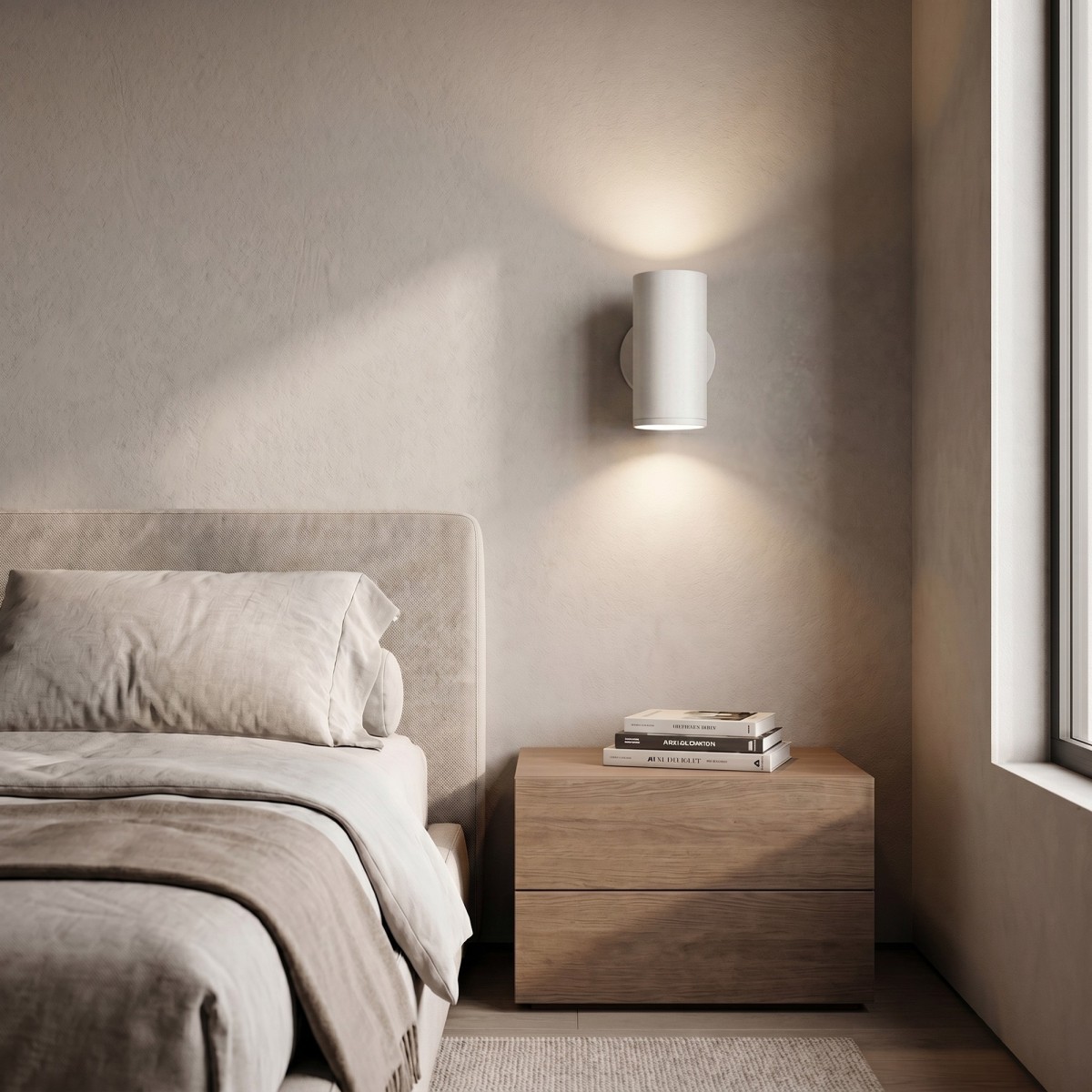 Runde LED-Wandleuchte mit Doppelabstrahlung | Mondialshop