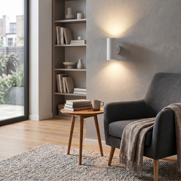 Runde LED-Wandleuchte mit Doppelabstrahlung | Mondialshop
