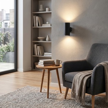 Runde LED-Wandleuchte mit Doppelabstrahlung | Mondialshop