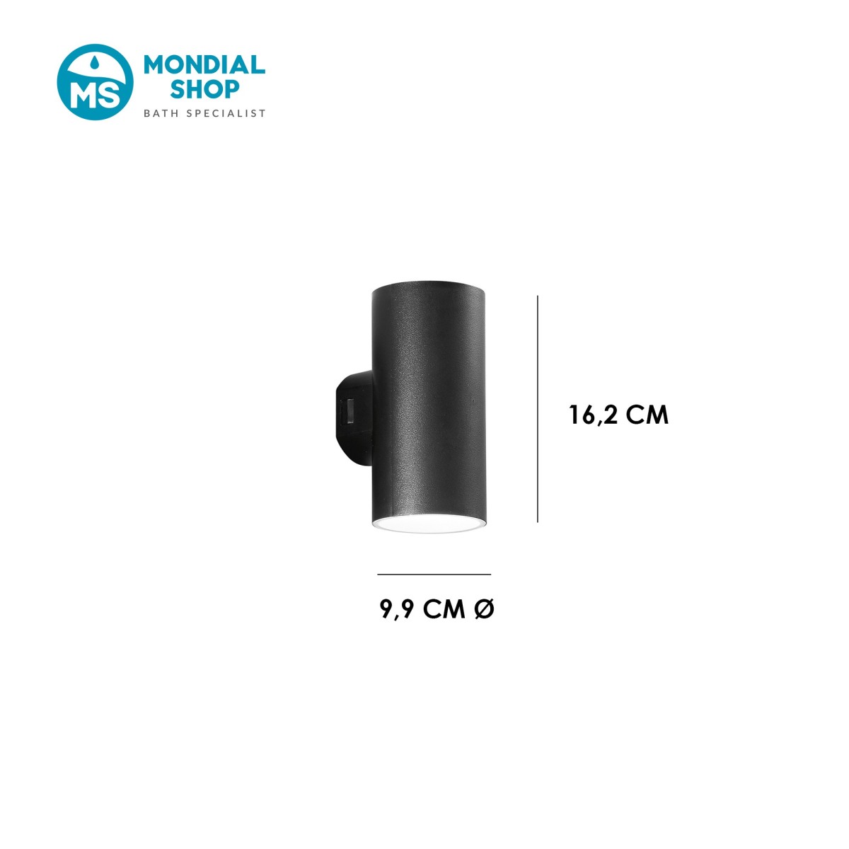 Runde LED-Wandleuchte mit Doppelabstrahlung | Mondialshop