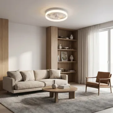 30-W-LED-Deckenleuchte mit integriertem Ventilator | Mondialshop