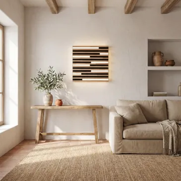plafoniera led design alternativo nera per locali interni