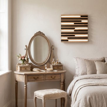 Plafonnier LED 24 W en bois...