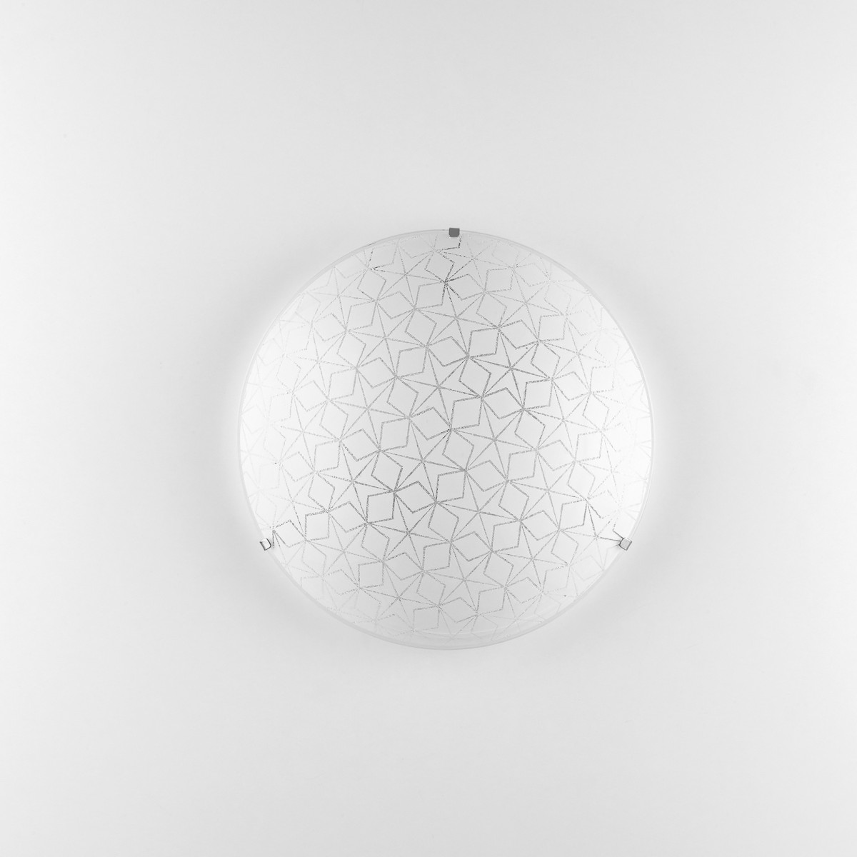 Plafoniera Vetro 40cm Decoro Stelle 3xE27 | Mondialshop