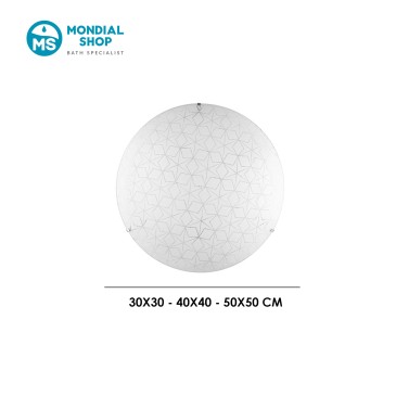 Plafoniera Vetro 40cm Decoro Stelle 3xE27 | Mondialshop