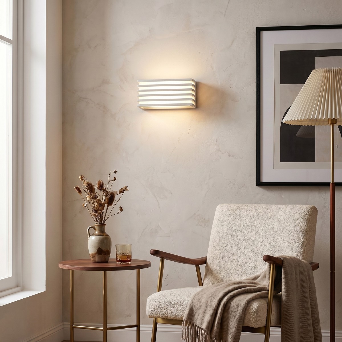Applique murale LED double émission 12 W | Mondialshop