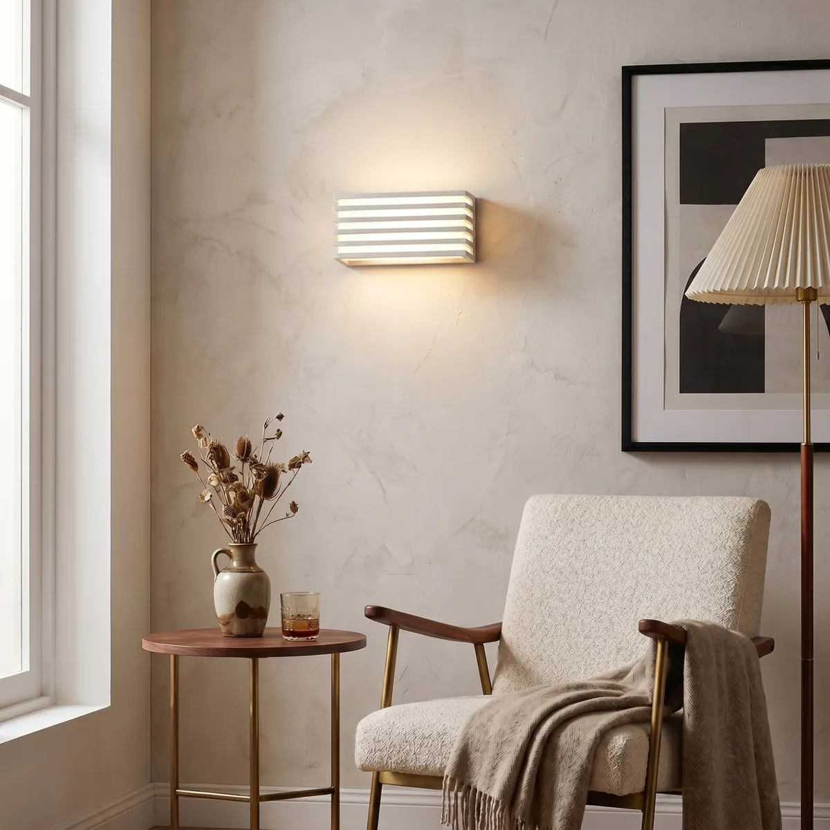 Applique murale LED double émission 12 W | Mondialshop