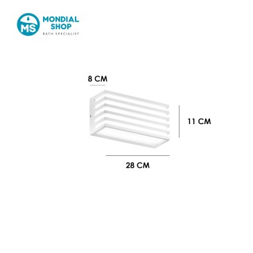 scheda tecnica applique da emissione DUKROT bianco