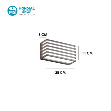 Applique murale LED double émission 12 W | Mondialshop